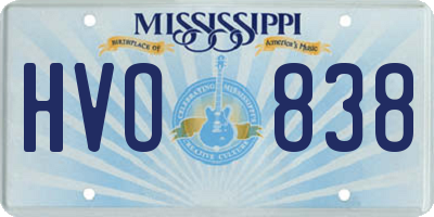 MS license plate HVO838