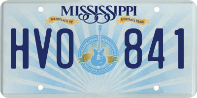 MS license plate HVO841
