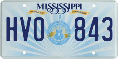 MS license plate HVO843