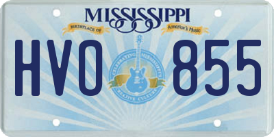 MS license plate HVO855