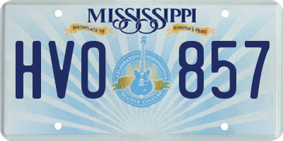 MS license plate HVO857