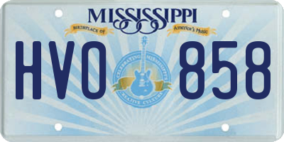 MS license plate HVO858