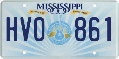 MS license plate HVO861