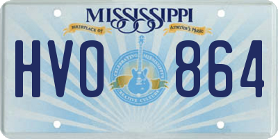 MS license plate HVO864