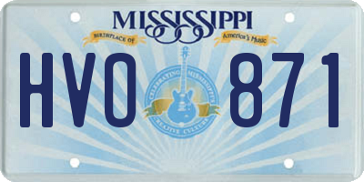 MS license plate HVO871