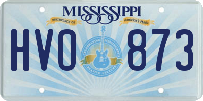 MS license plate HVO873