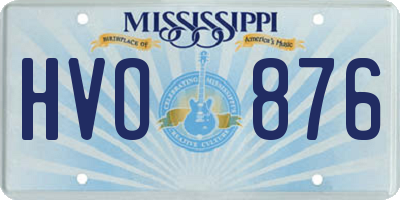 MS license plate HVO876