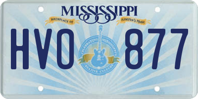 MS license plate HVO877