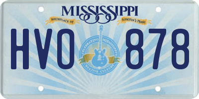 MS license plate HVO878