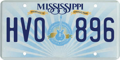 MS license plate HVO896
