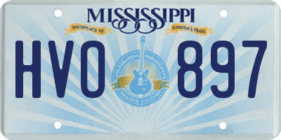 MS license plate HVO897