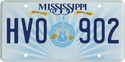 MS license plate HVO902