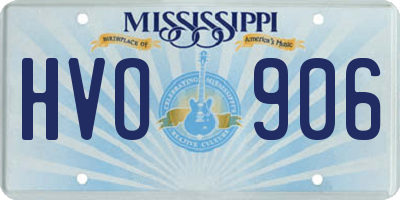 MS license plate HVO906