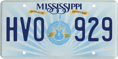 MS license plate HVO929