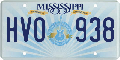 MS license plate HVO938