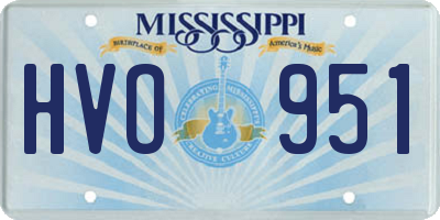 MS license plate HVO951
