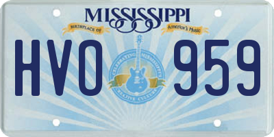 MS license plate HVO959