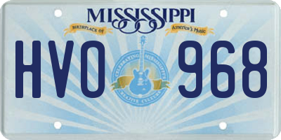 MS license plate HVO968