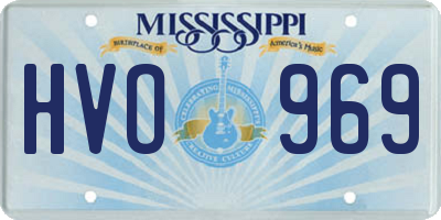 MS license plate HVO969