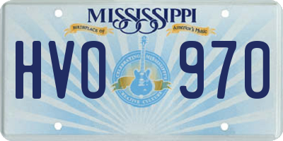MS license plate HVO970