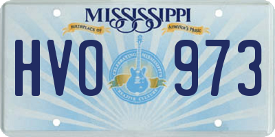 MS license plate HVO973