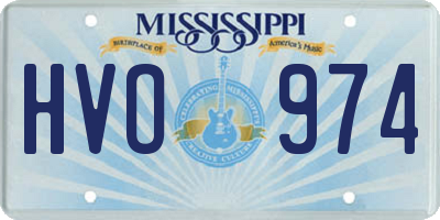 MS license plate HVO974