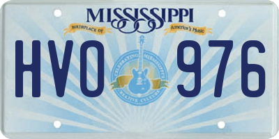 MS license plate HVO976