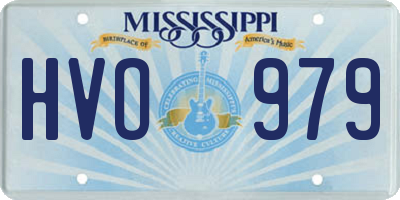 MS license plate HVO979