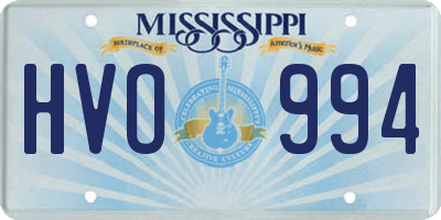 MS license plate HVO994