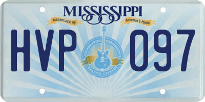 MS license plate HVP097