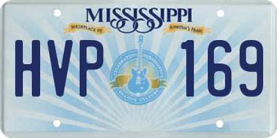 MS license plate HVP169