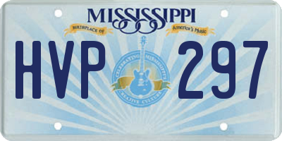 MS license plate HVP297