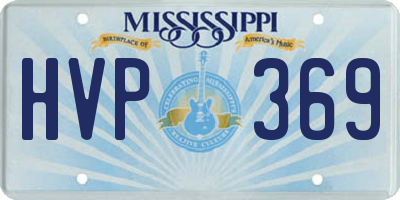 MS license plate HVP369