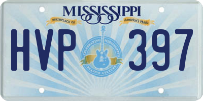 MS license plate HVP397