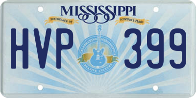 MS license plate HVP399