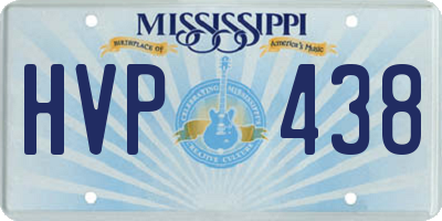 MS license plate HVP438