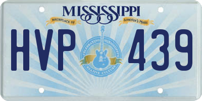 MS license plate HVP439