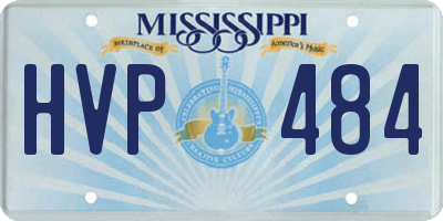 MS license plate HVP484