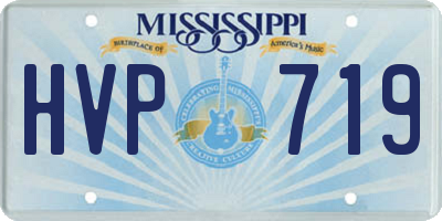 MS license plate HVP719