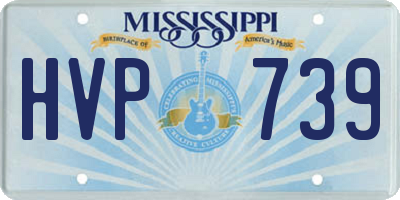 MS license plate HVP739