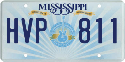MS license plate HVP811