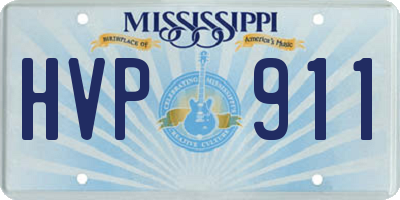 MS license plate HVP911