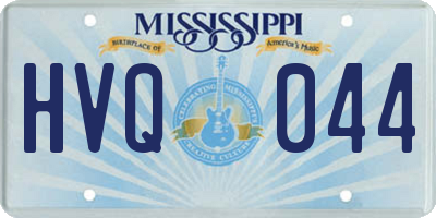 MS license plate HVQ044