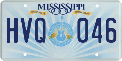 MS license plate HVQ046