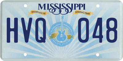 MS license plate HVQ048