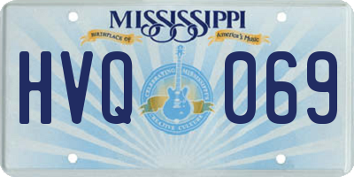 MS license plate HVQ069