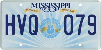 MS license plate HVQ079