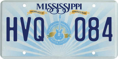 MS license plate HVQ084