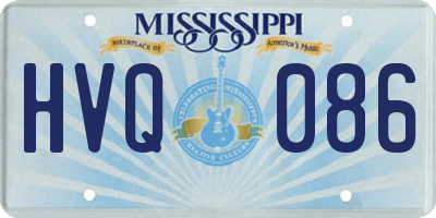 MS license plate HVQ086