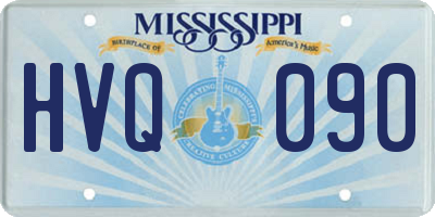MS license plate HVQ090